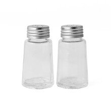 Salter 750 CLXR Salt & Pepper Shakers - Set of 2, Mini Classic Seasoning Mills, BPA-Free Glass, Stainless Steel Screw Caps, Kitchen, Caf?, Bistro Use,