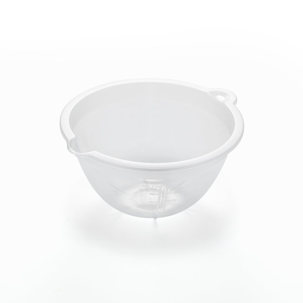 Addis Small Plastic Mixing Bowl, Transparent, 700 Ml