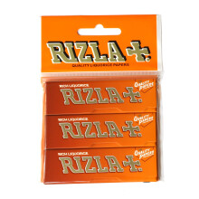 3 booklets - Rizla Rich Liquorice Regular 70mm Thick Rolling Paper