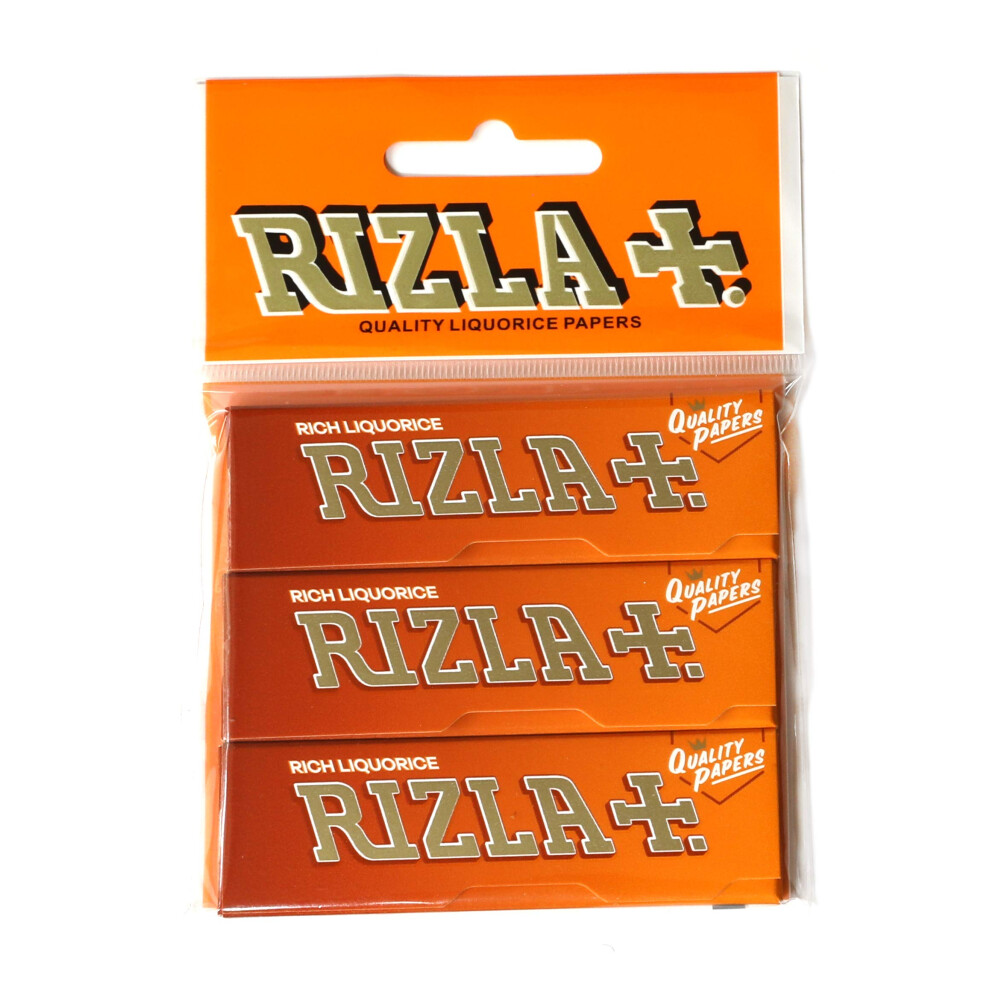 Rizla 3 Booklets - Rich Liquorice Regular 70Mm Thick Rolling Paper