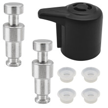 Steam Release Valve, with 2 Pcs Float Valve Seal + 4 Sealer Gasket Universal Pressure Valve Replacement Parts for Instant Pot 3, 5, 6, 8 Qt, Steam