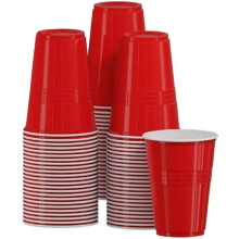 YARIX Red Plastic Cups | Red Party Cups | 30 Pcs (12 Oz) | 350 ml | Eco-Friendly |Reusable Cups | BPA Free | Durable Party Cups| Recyclable-Ideal for