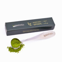 Heapwell Superfoods Stainless Steel Matcha Green Tea Measuring Spoon - 1 g Precision Portion Scoop for Precise Matcha Serving | Traditional Japanese