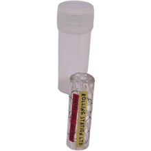 Glass Twisted Glass Filter Tip -7-Hole - 9mm x 30mm Design, Easy to Clean, Select from Blue - Clear - Pink - Gold - Green - Purple - 6 Colour (1 Pc)