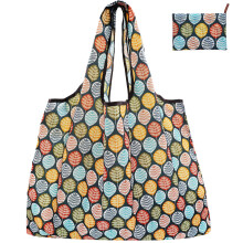 FenFang Reusable Shopping Bags Foldable, Extra Large Grocery Bag, Washable Pocket Shopper Bag, Lightweight Handbag Tote Bag Portable Pouch for Travel