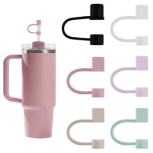 Huipalon Silicone Straw Toppers 6PCS 10mm Dust-Proof & Leak-Proof Straw Cover, Reusable Straw Cover Cap Cup Accessories