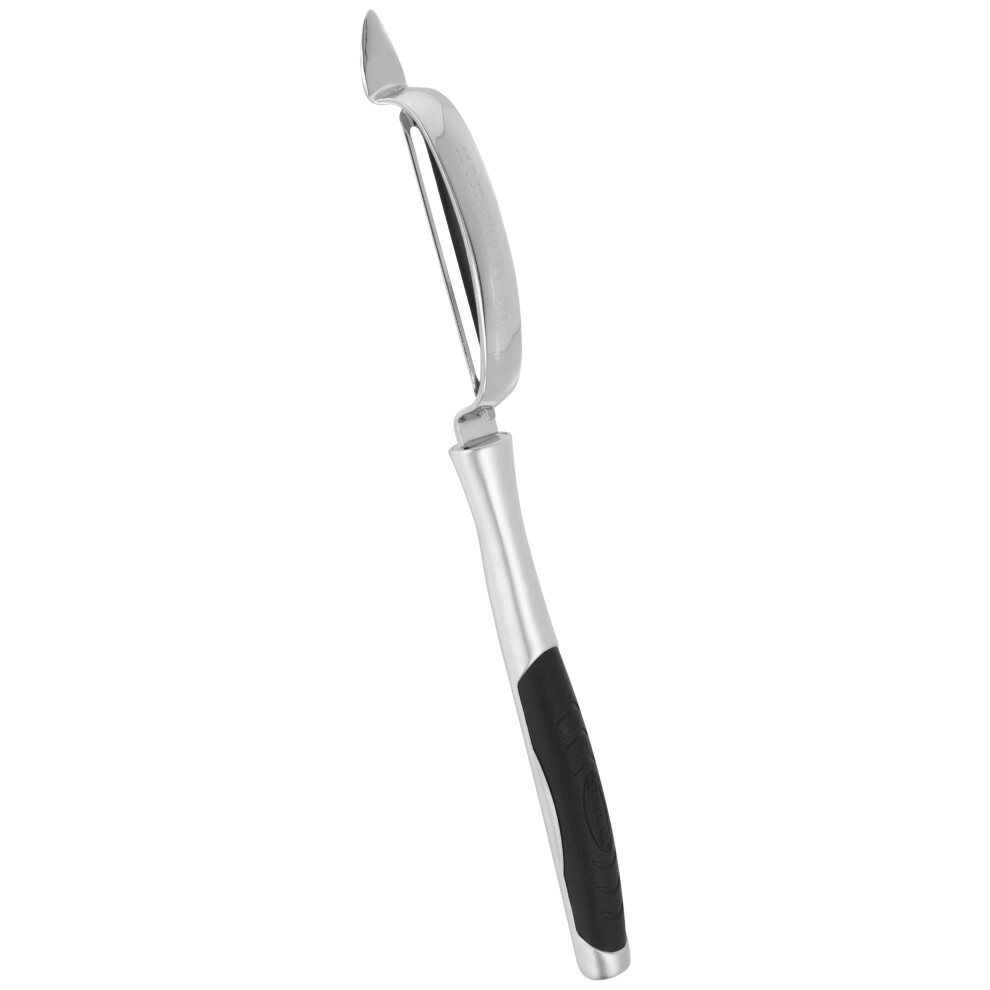 Stellar Contour Gadgets Swivel Potato & Vegetable Peeler, Cushioned Grip, Dishwasher Safe, Chrome Plated Zinc Alloy