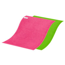 Vileda Colors Housewares, 80% Polyester, 20% Polyamide, Green/Pink, 2 x 27 x 30 cm, 2 Units