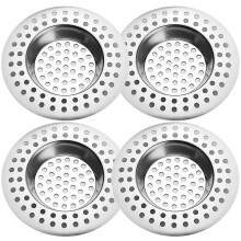 Tomario Stainless Steel Kitchen Sink Strainer Plug, Standard Strainer Drain Protector Hair/Food Catcher for Bathroom, Kitchen, Shower (External