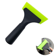 Small Squeegee with 5 Inch Green Rubber Window Tint Squeegee, Mini Wiper Window Tinting Tools with Non-Slip Handle for Car, Glass, Mirror, Shower,