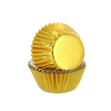 200 x Culpitt Mini Baking Cases | Gold Petit Four Cases, Foil Lined Cupcake Case for Fairy Cakes and Bite-Sized Treats, Metallic - 200 Cupcake Cases