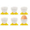Egg Cups Cartoon Egg Holders Soft Hard Boiled Egg Cups for Breakfast Brunch Soft Boiled Egg (Yellow) 1