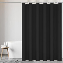 HZYUEKUN Shower Curtains Plain Colors Bathtub Mould Proof Mildew Resistant Waterproof Washable Fabric Long Shower Curtain Liner with 12 Hooks for