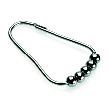 Croydex AK141641 Chrome Bead Shower Curtain Rings