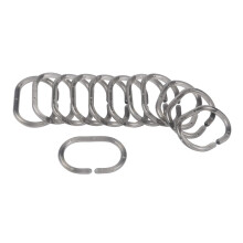 Douceur d'Int?rieur Shower Curtain Rings 12 Pieces 4 X 0.4 X 6 cm anthracite