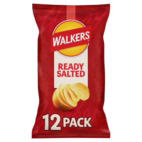 Walkers Walkers Ready Salted Multipack Crisps, 12 x 25g 2