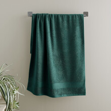 Catherine Lansfield Bathroom Anti Bacterial 500 gsm Soft & Absorbent Cotton Hand Towel Forest Green