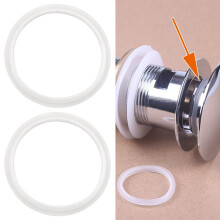 2pcs O-Rings Seal Rubber Gasket,Bathroom Sink Drain Plug Stopper Rubber Seal,Ring Sealing Pop Up Basin Sink Waste Washer Gasket for Bathroom,Wash