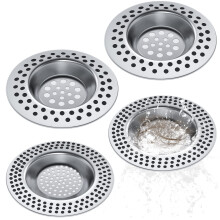 Realure (Set of 6 Pcs) 3 Sizes Kitchen Sink Strainer Hair Catcher for Shower Drain Cover Sink Plug Strainer for Drainer Protector Blocker Filter Bath