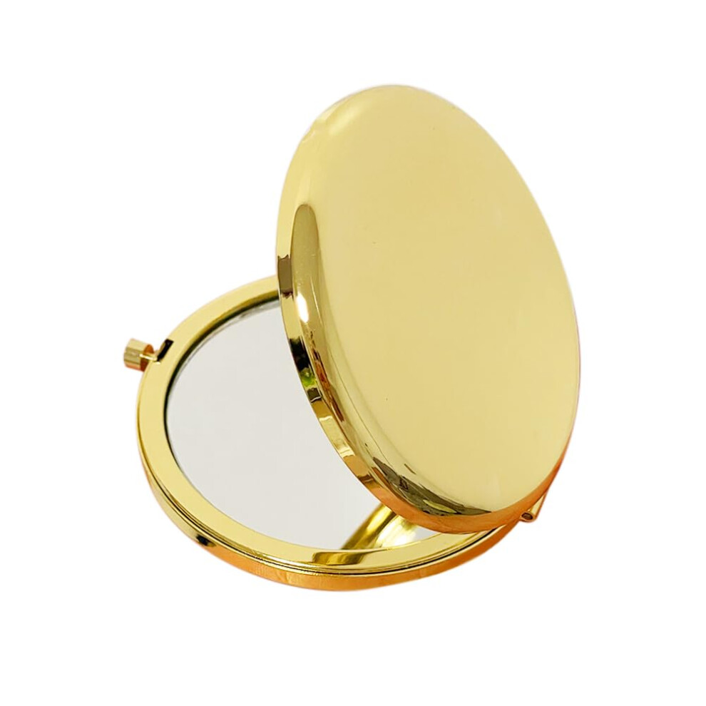 Liujiami 6.5Cm Compact Mirror Small Handheld Mirror Portable Double Sided Magnifying Makeup Mirrors Purse Handbag Pocket Mirror Folding Travel