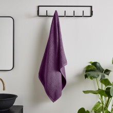 Catherine Lansfield Quick Dry Cotton Hand Towel, 70x120 cm, Plum