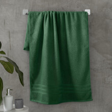 Catherine Lansfield Zero Twist Cotton 50x85cm Hand Towel Dark Green