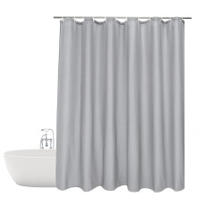 SiHuiTu Shower Curtain for Bathroom Shower Curtain Anti Mould Waterproof PEVA Bath Curtains Curtains with Weight Tape 12 Hooks 180 x 180 cm (71 x 71