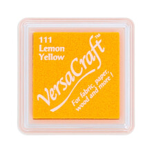 Tsukineko VKS111 Lemon Versacraft Ink Pad, Yellow, Small