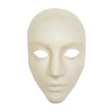 D?copatch Mache Face Mask, 17x11x24cm - Brown