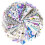 RayLineDo? 50pcs 10 * 10cm Different Pattern Patchwork Fabric Craft Printed Cotton Material Mixed Squares Bundle Quilting Scrapbooking Sewing Artcraft 1