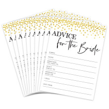 Huxters Hen Party Accessories ? 20 Pcs Advice for The Bride Card Games ? Luxurious Design with Printed Template ? Ultra-Thick 350GSM Paper ? Great for