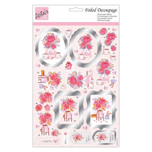 Anita's A4 Tea For Two, Foiled Decoupage Sheet, Accessories Supplies For Craft, Paper Craft, Scrapbooking, Card Making, Origami, Ideal for Adult