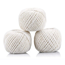 ANGIX 3 Cotton String Roll, Natural White Food Grade Twine for Art & Craft Projects, Gardening, Culinary Tasks and Kitchen