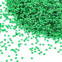 30g Star Confetti Green Star Table Confettis, 6mm Metallic Glitter Foil Sprinkles Confettis, Sequins Stars Confetti for Birthday Wedding Party