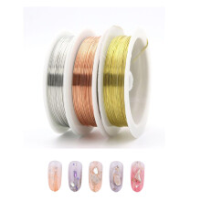 3 Rolls Jewelry Beading Wire,JewelleryWire Tarnish Resistant Beading Wire,DIY Craft Wire,0.3 mm Copper Wire for DIY Jewelry Beading and Craft