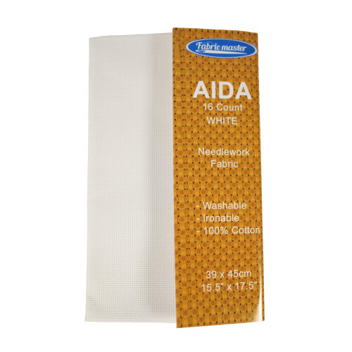 Aida 16 Count White 39x45cm