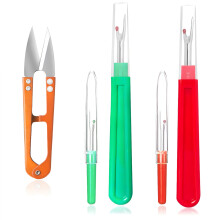 HAALII Seam Ripper, Seam Ripper and Thread Remover Kit, Stitch Remover and Thread Cutter with 2Big 2Small Seam Rippers, 1 Sewing Trimming Scissor