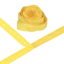 M METERXITY Plastic Snap Buttons, 2 Yards Plastic Snaps, Polyester Tape Hook & Eye Zipper Popper Press Stud Fastener for Sewing/Clothes/Fabric/DIY