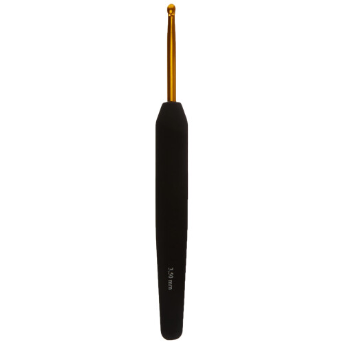 KnitPro Crochet Hook, gld-bl, 3.5mm, gold**