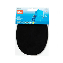 Prym 14 x 10 cm 2-Piece Leatherette Sew-On Patches, Black