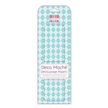 Trimcraft Deco Mache Paper 10.25-inch x 1 4.75-inch Blue Regal, Acrylic, Multicoloured, 3-Piece