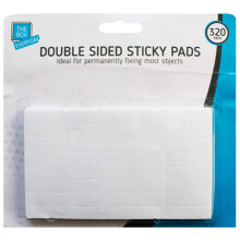 320 OR 1600 x Double Sided Sticky Pads Mounting Adhesive Work Office Home Art Foam Craft Artist Tabs UK Free P&P (1x Pack (320 Stickers))