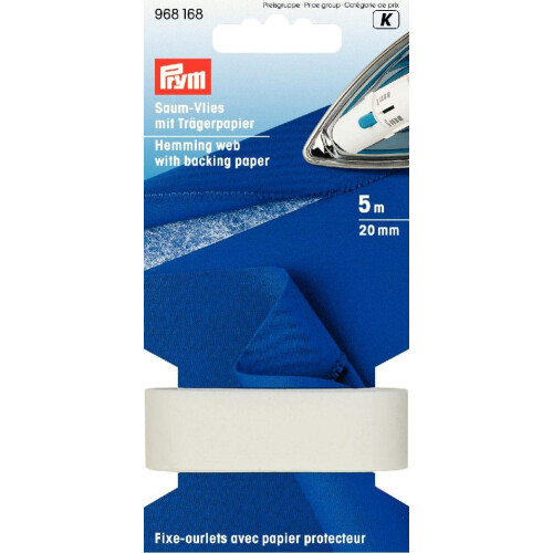 Prym Prym Hemming Web 20mm w. Backing Paper wht, white