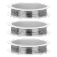 Giantree 3Rolls 0.3mm Gauge Wire for Jewelry Making, Baling Wire Snare Wires for Craft and Jewelry Making (Wire Coarse 0.3MM, Total 3 Rolls/Pack,56