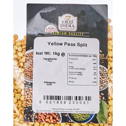 Old India Yellow Peas Split 1kg 1
