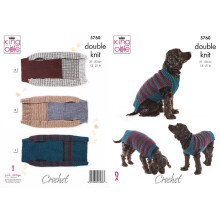 King Cole 5760 DK Dog Coat Crochet Pattern