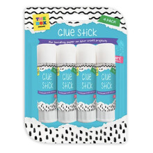 PRISTINE ENTERPRISE Glue Sticks contains 4 sticks of 15g that are perfect for bonding paper and cardboard. Kids friendly safe and non toxic Art and