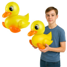 Inflatable 42cm Duck Pool Float ? Fun Party Prop for Kids & Adults ? Cute Photo Booth Accessory, Paddling Pool Toy? Perfect for Birthdays, Summer