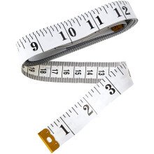 Measuring Tape, Tape Measure for Body 3 Pack Double Scale Measurement Tape for Sewing, Body, Tailor 60 Inch/ 150 cm, White (white)
