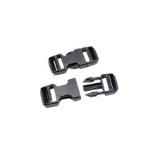 Baikeen Quick Side Release Buckles 25mm Heavy Duty Plastic Clips Belt Buckle Snap Clasp Backpack Buckle Replacement Dual Adjustable No Sewing for